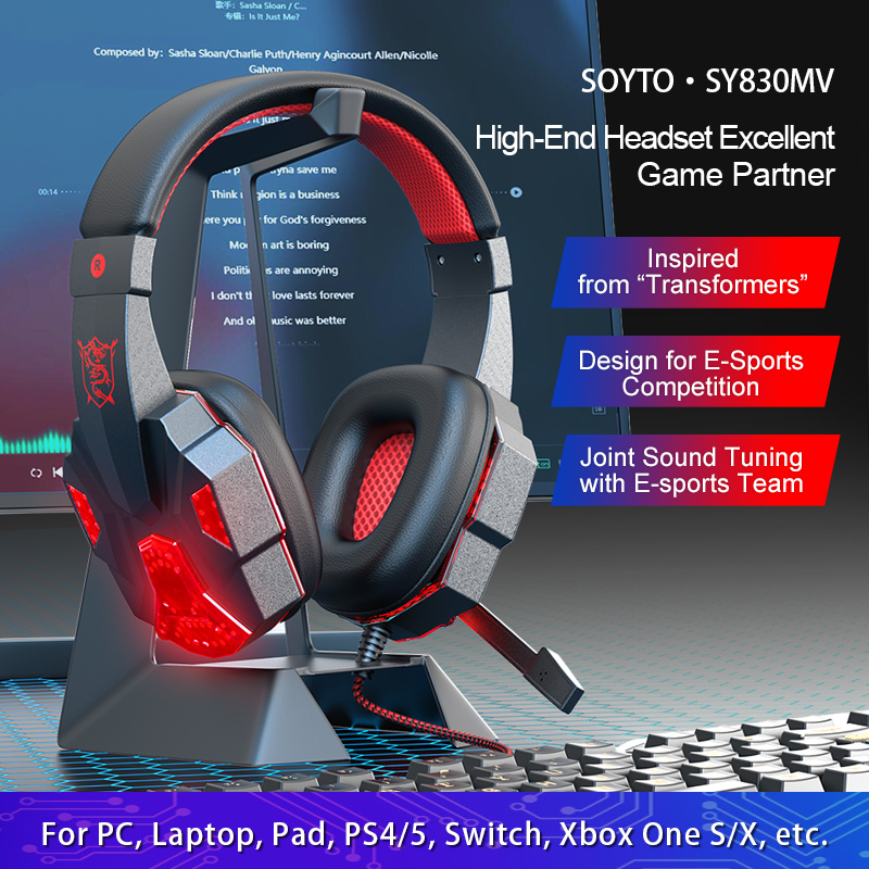 Gaming Headset With Mic Rgb - 7.1 Surround Sound Gaming Headset -