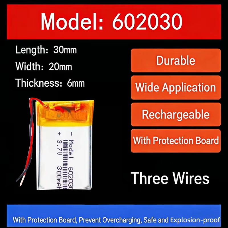 3.7V 300mAh 602030 Lithium Bat - Smartwatches ulasan dan harga