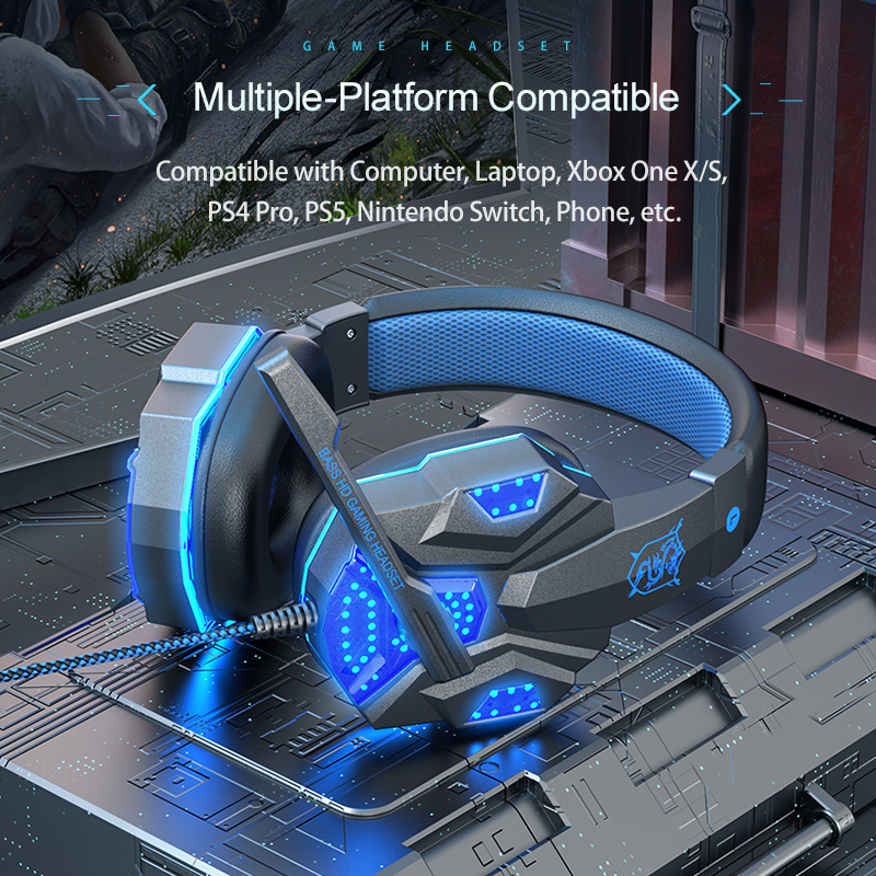 7.1 Surround Sound Gaming Head - Gaming Headset With Mic Rgb ulasan dan harga