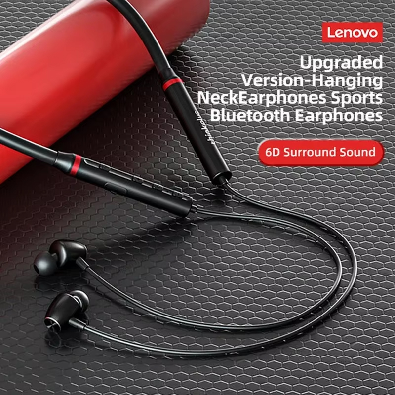 New Lenovo HE05X HE05 Pro Neck - Magnetic Neckband Sports Earphones ulasan dan harga