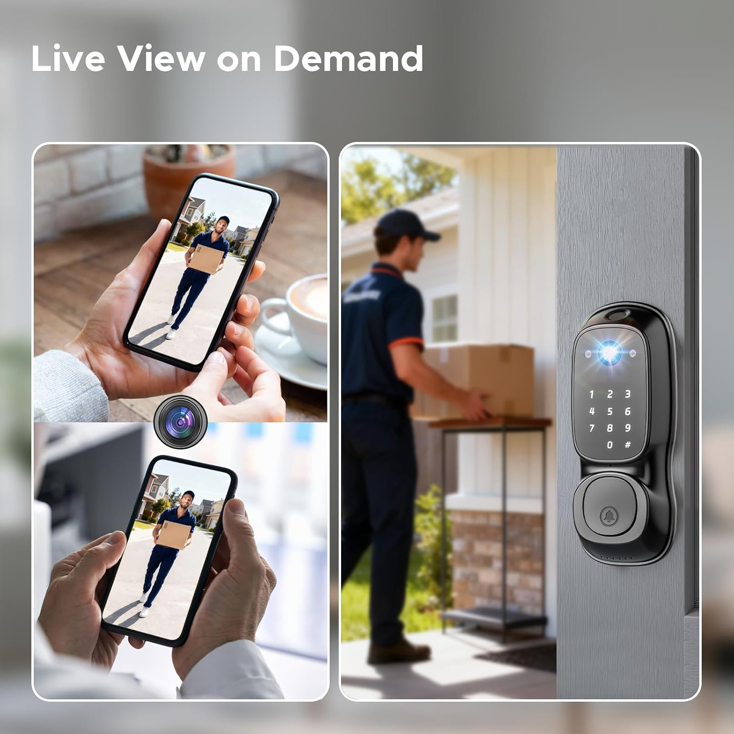 Tuya Wifi Smart Door Lock ‎Cam - Cameras ulasan dan harga