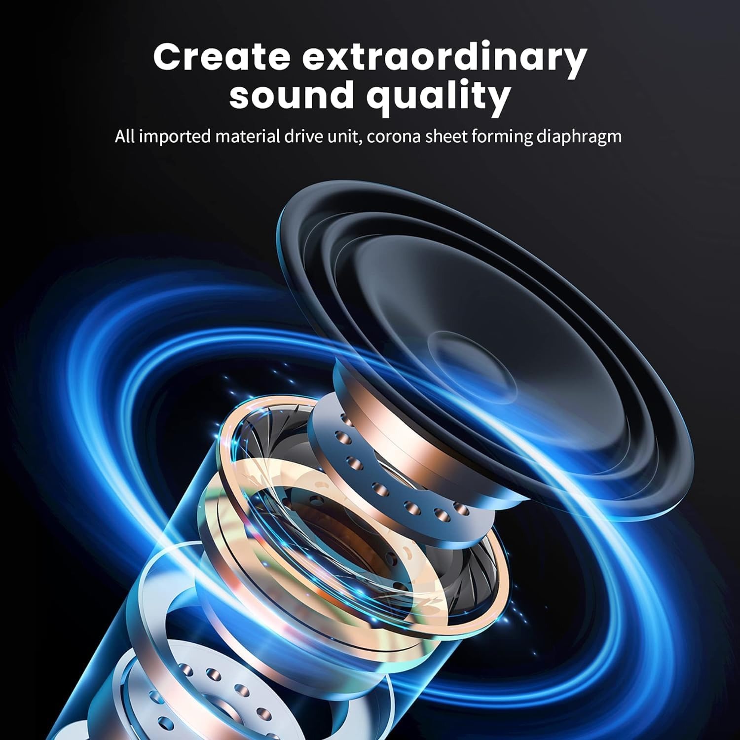 9D Surround Sound Wireless Blu - Anc Wireless Over Ear Headphones ulasan dan harga