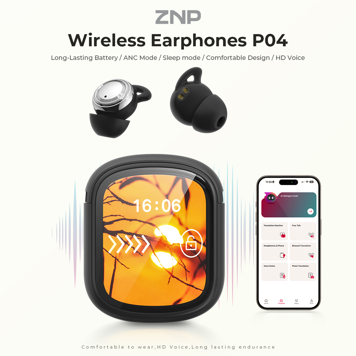 ZNP P04 Sleeping Aid Earbuds A - Sleep Mask Headphones Bluetooth ulasan dan harga