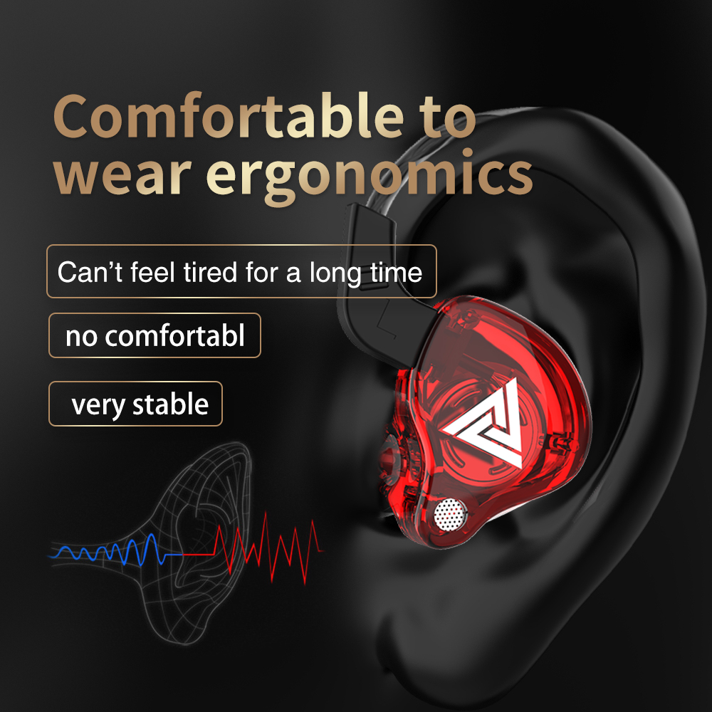 Original QKZ AK6 Copper Driver - Open Ear Air Conduction Headphones ulasan dan harga