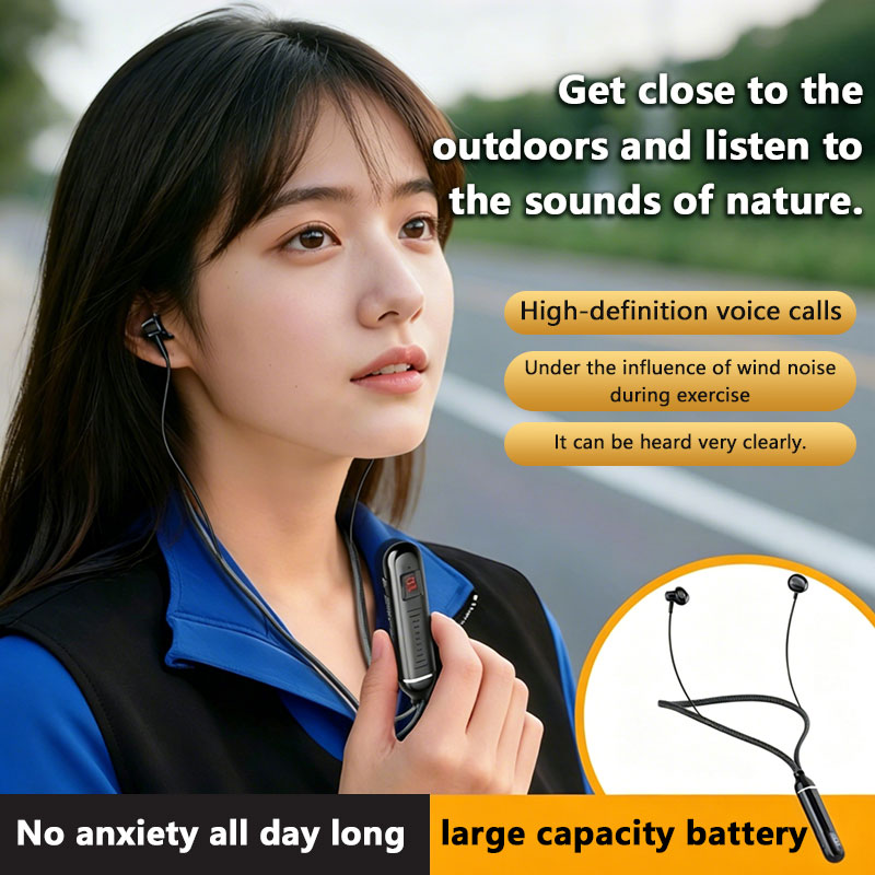  Wireless Bluebooth Earphones - Magnetic Neckband Sports Earphones ulasan dan harga