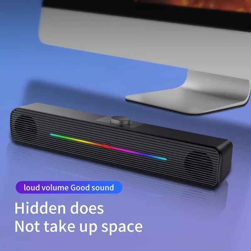 E-1407 Wholesale RGB Lights Wi - Rgb Computer Soundbar For Pc ulasan dan harga