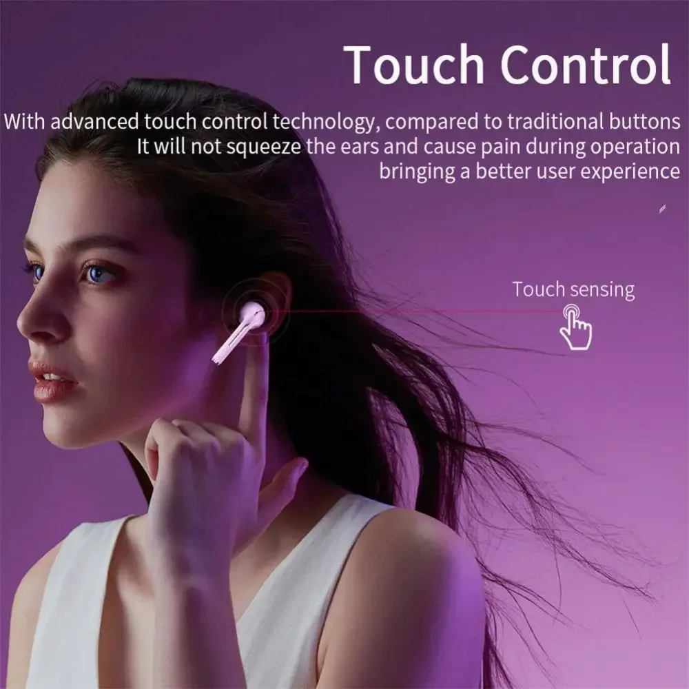 TWS Wireless Earbuds, 5.3 Blue - Type C Wired Earphones With Mic ulasan dan harga
