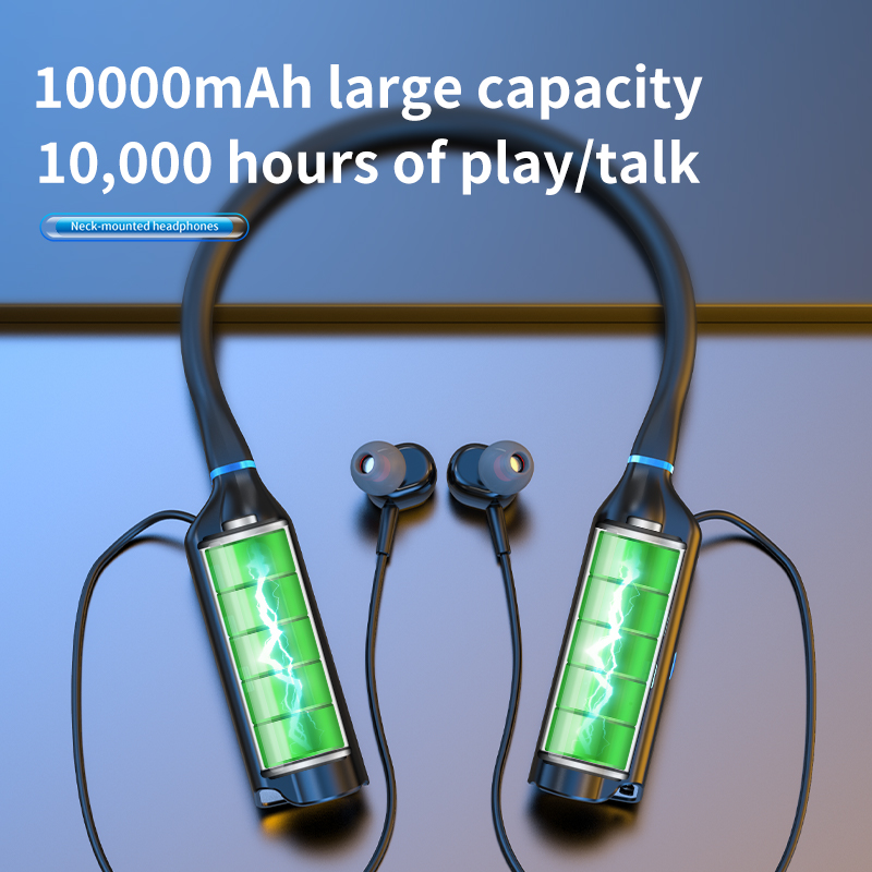 10000mAh 10000Hours Playback W - Magnetic Neckband Sports Earphones ulasan dan harga