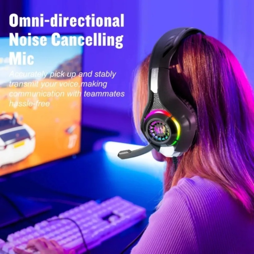 Wired Gaming Headphones with M - Gaming Headset With Mic Rgb ulasan dan harga