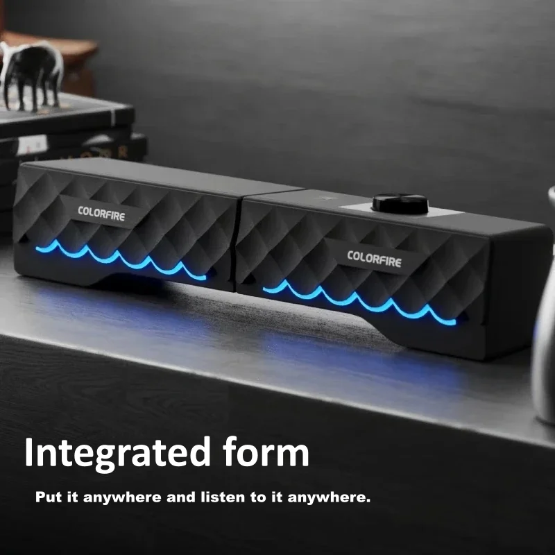 HIFI Sound Quality Wired Compu - Rgb Computer Soundbar For Pc ulasan dan harga