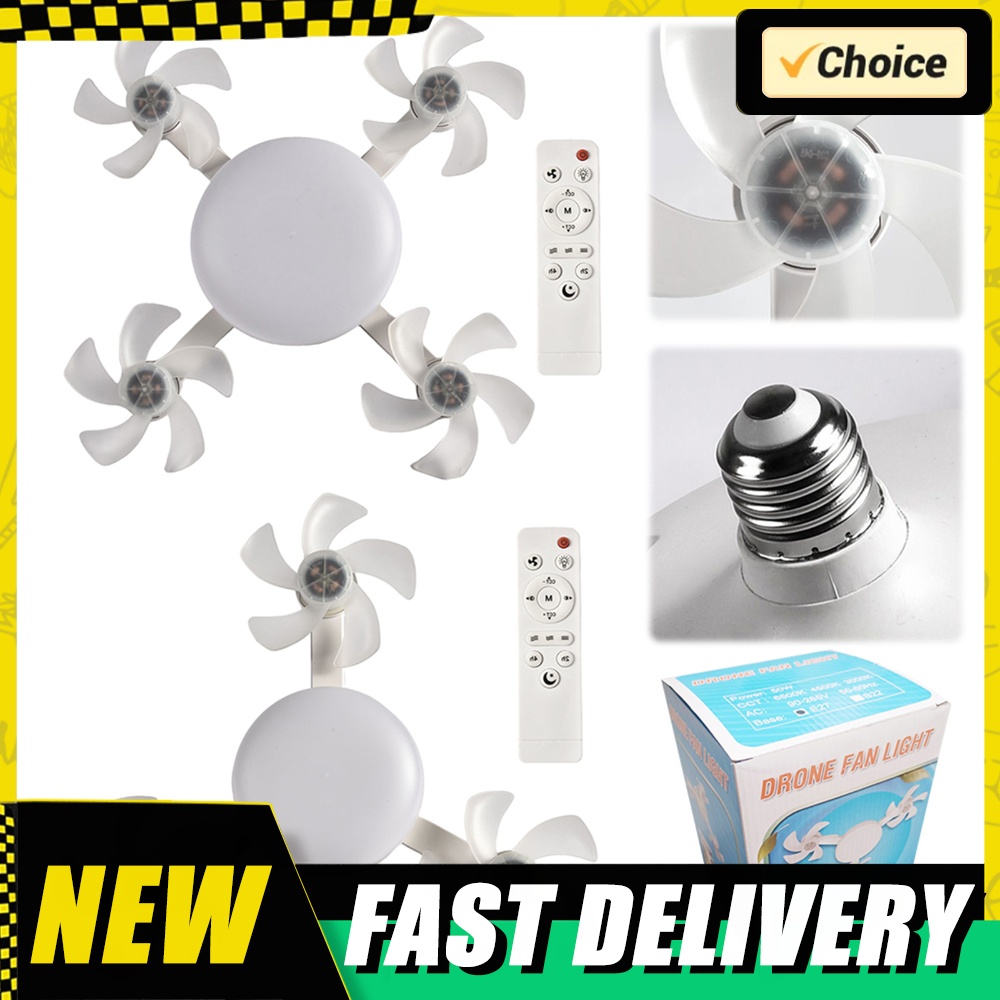 E26/E27 Screw in Ceiling Fan L - Drones ulasan dan harga
