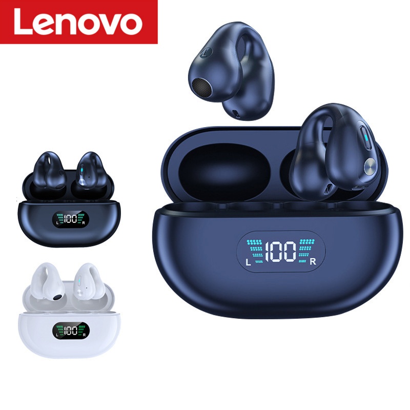 Lenovo Ear Clip-style Bluetoot - Anc Wireless Over Ear Headphones ulasan dan harga