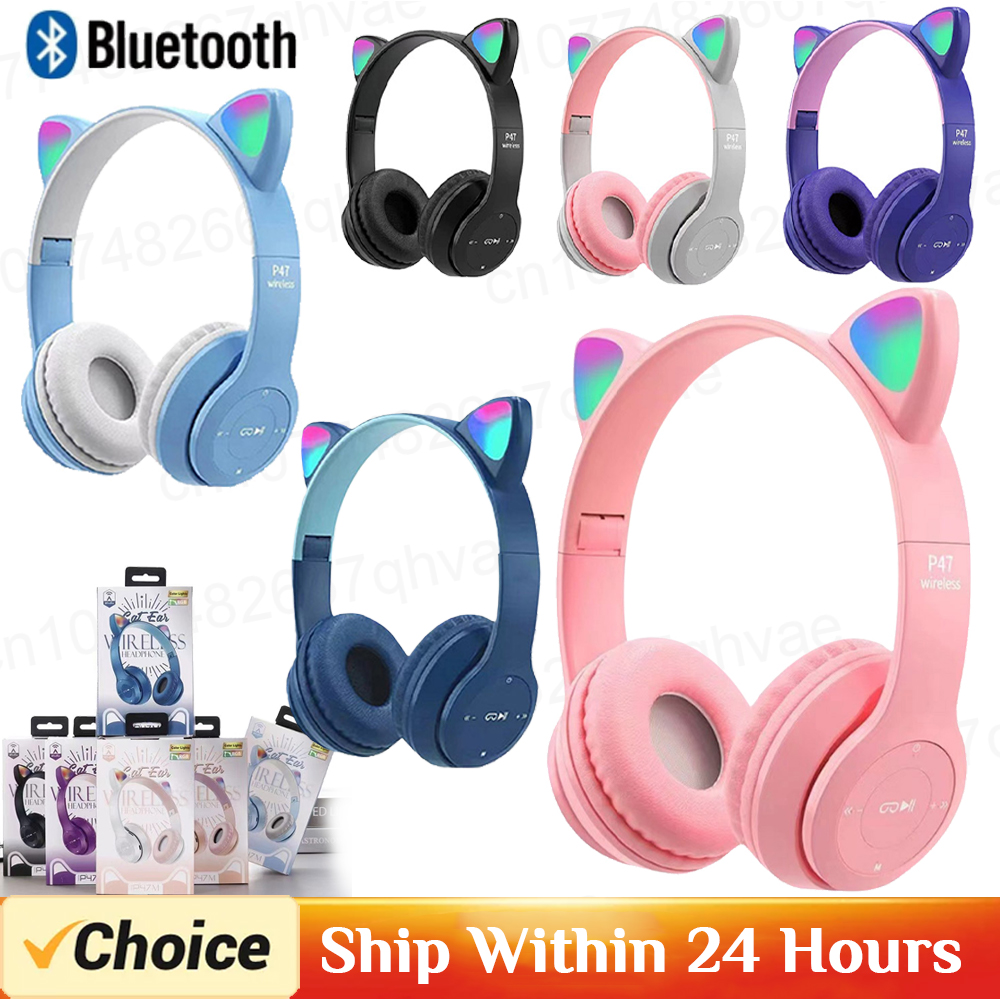 P47M Wireless Bluetooth Headse - Gaming Headset With Mic Rgb ulasan dan harga