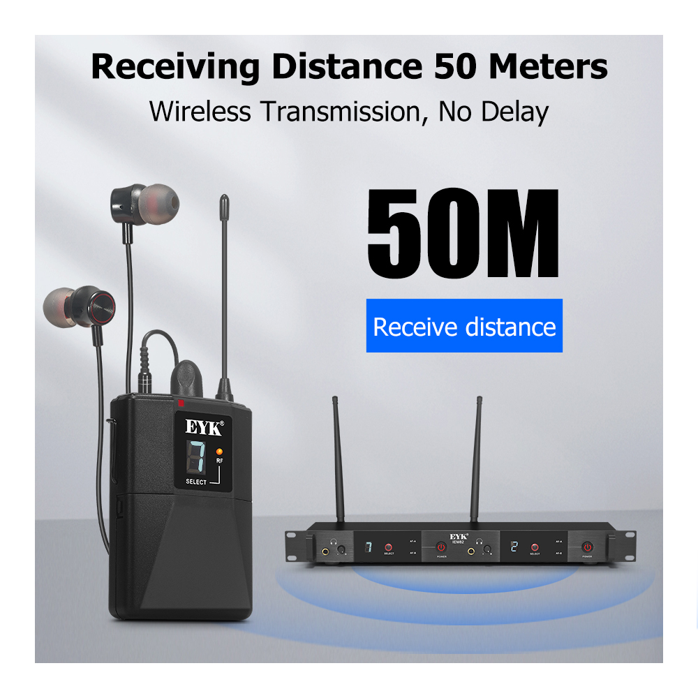 EYK IEM82 UHF Wireless In Ear  - In Ear Monitors For Singers ulasan dan harga