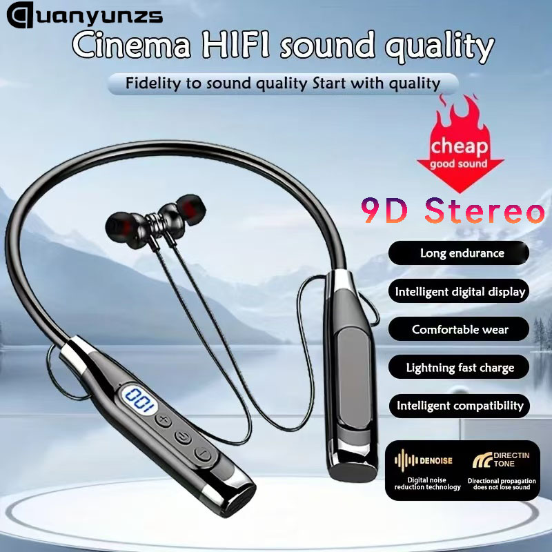 True Stereo Wireless Headphone - Magnetic Neckband Sports Earphones ulasan dan harga