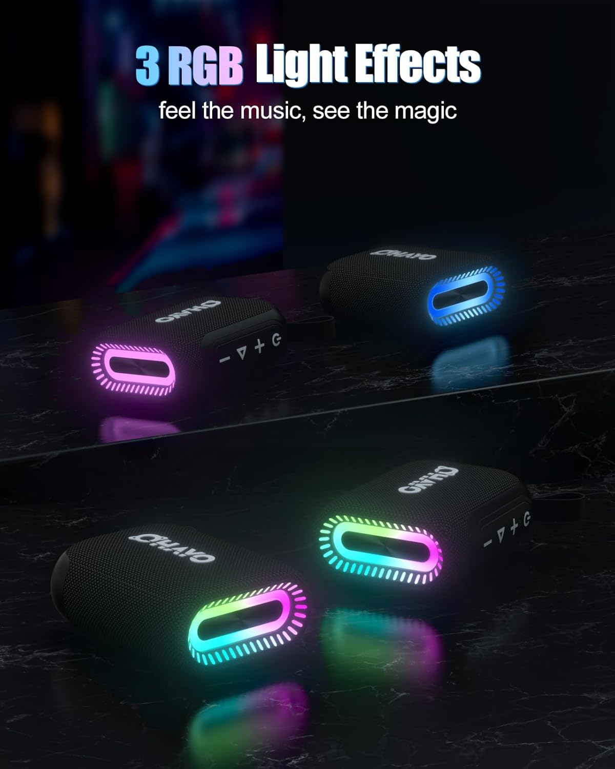 OHAYO Bluetooth Shower Speaker - Portable Bluetooth Speaker Waterproof Ipx7 ulasan dan harga