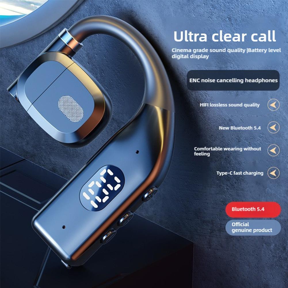 Wireless Earhook Bluetooth Hea - Bone Conduction Running Headphones ulasan dan harga