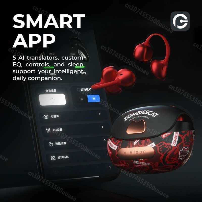 Zombies Cat B23 Graffiti OWS E - Type C Wired Earphones With Mic ulasan dan harga