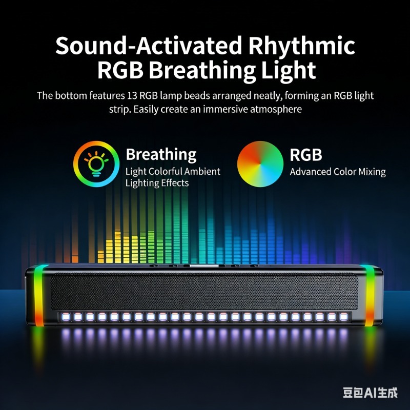 SADA Computer Speakers,with St - Rgb Computer Soundbar For Pc ulasan dan harga