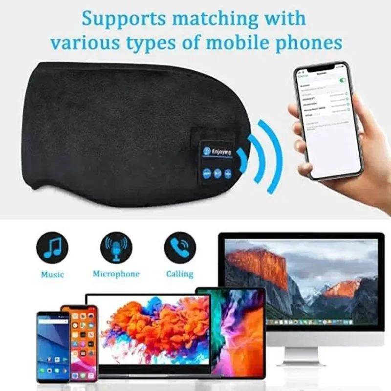 Wireless Bluetooth Sleep Headb - Sleep Mask Headphones Bluetooth ulasan dan harga