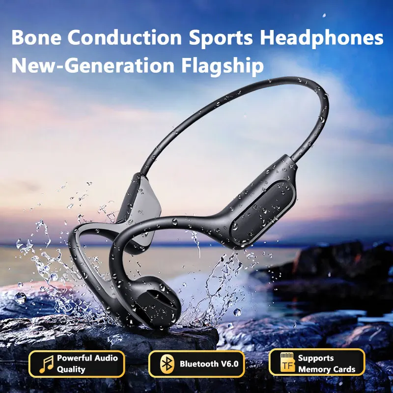 NEW IPX8 Sports Bone Conductio - Bone Conduction Running Headphones ulasan dan harga