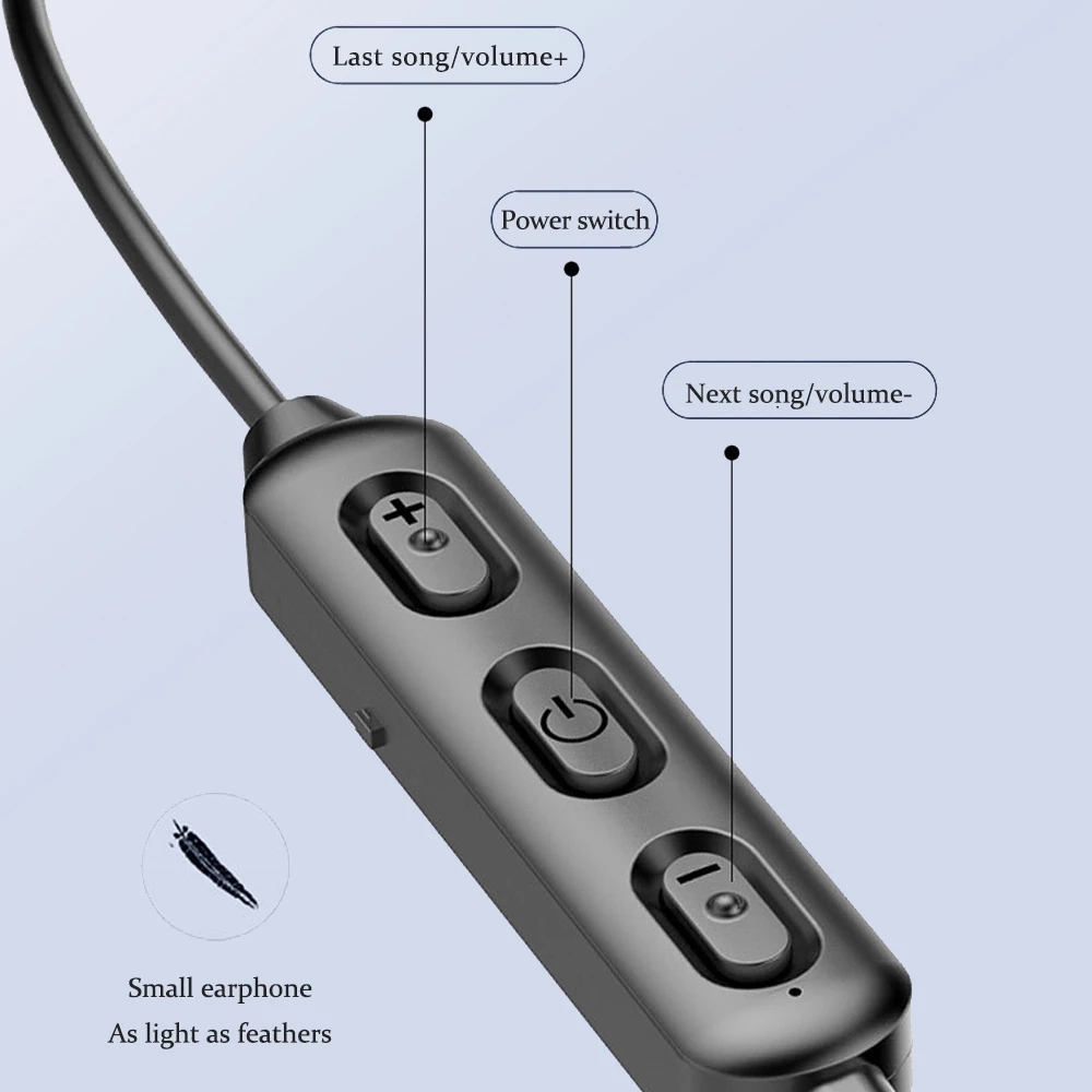 Wireless Bluetooth 5.0 Earphon - Magnetic Neckband Sports Earphones ulasan dan harga