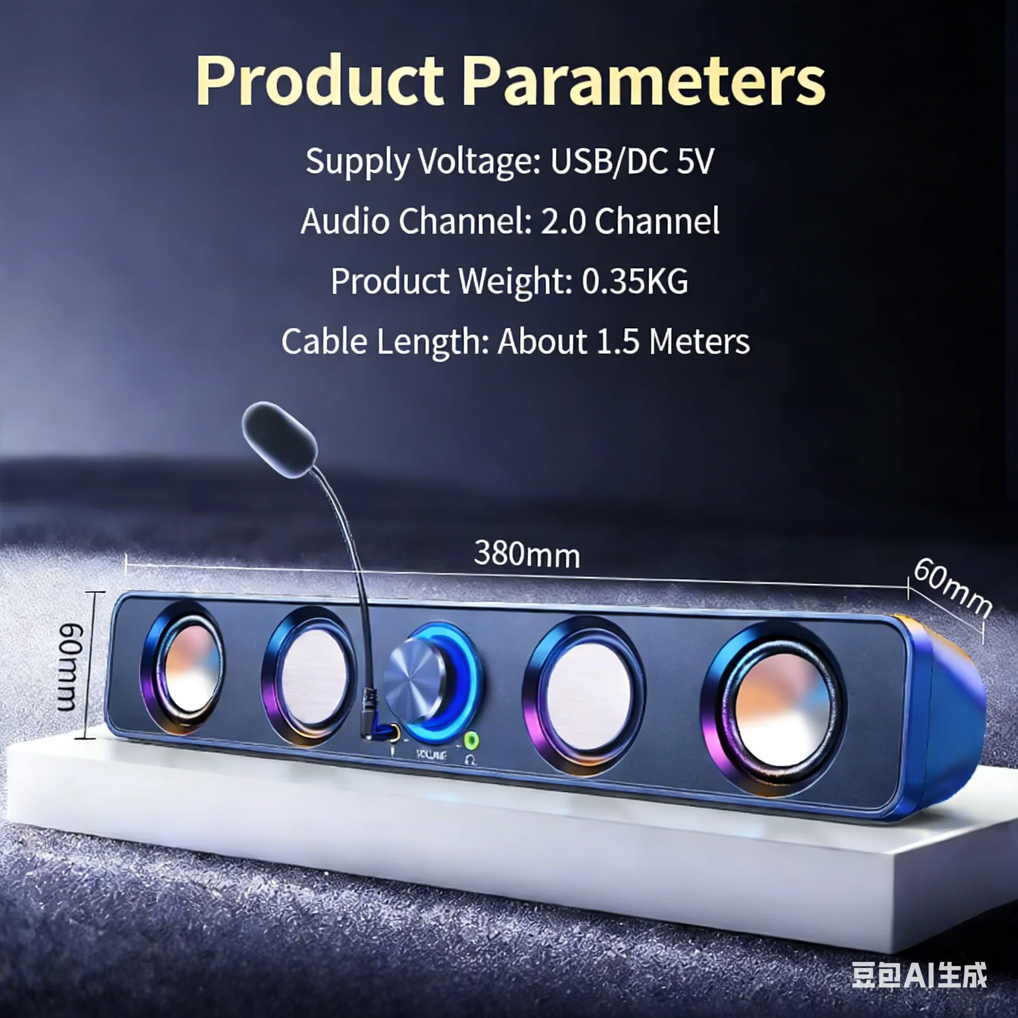 Home Theater Speakers System S - Rgb Computer Soundbar For Pc ulasan dan harga