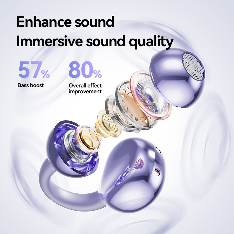 M91 Ear Clip Wireless Bluetoot - Open Ear Air Conduction Headphones ulasan dan harga