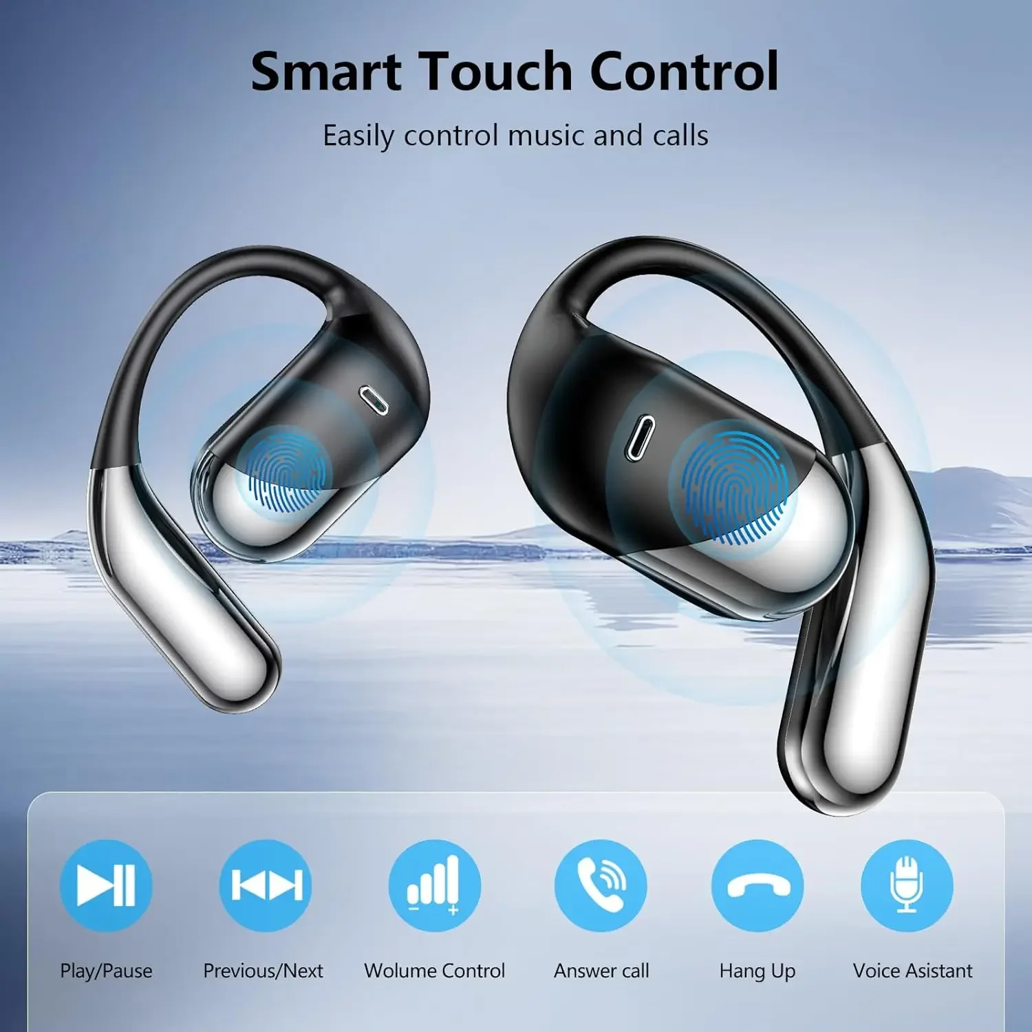 Wireless Earbuds Sport Bluetoo - Anc Wireless Over Ear Headphones ulasan dan harga