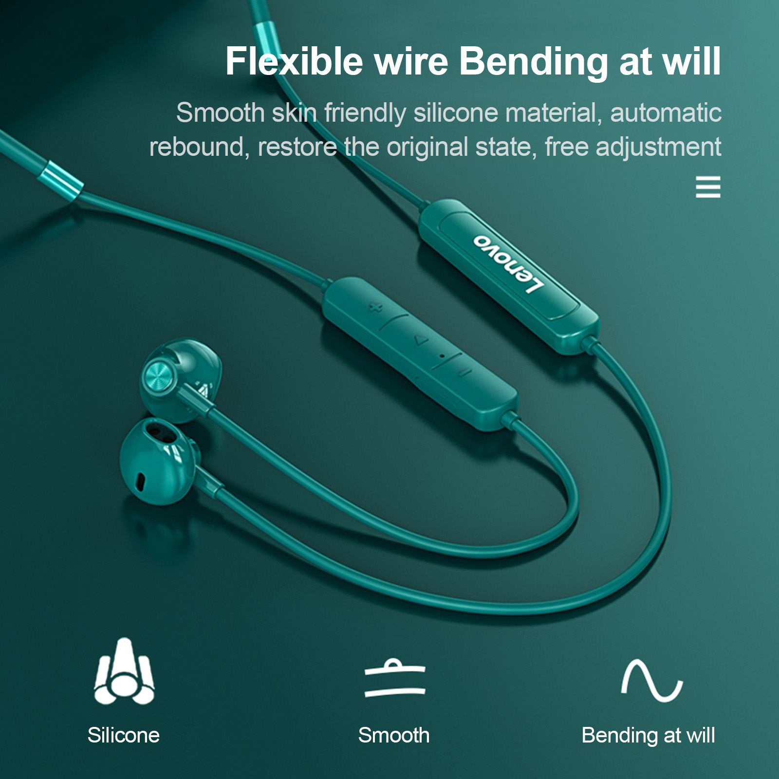 Original Lenovo SH1 Earphone B - Magnetic Neckband Sports Earphones ulasan dan harga