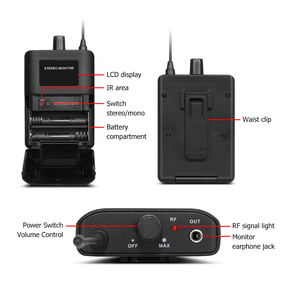 EYK EM100 In Ear Monitor Syste - In Ear Monitors For Singers ulasan dan harga