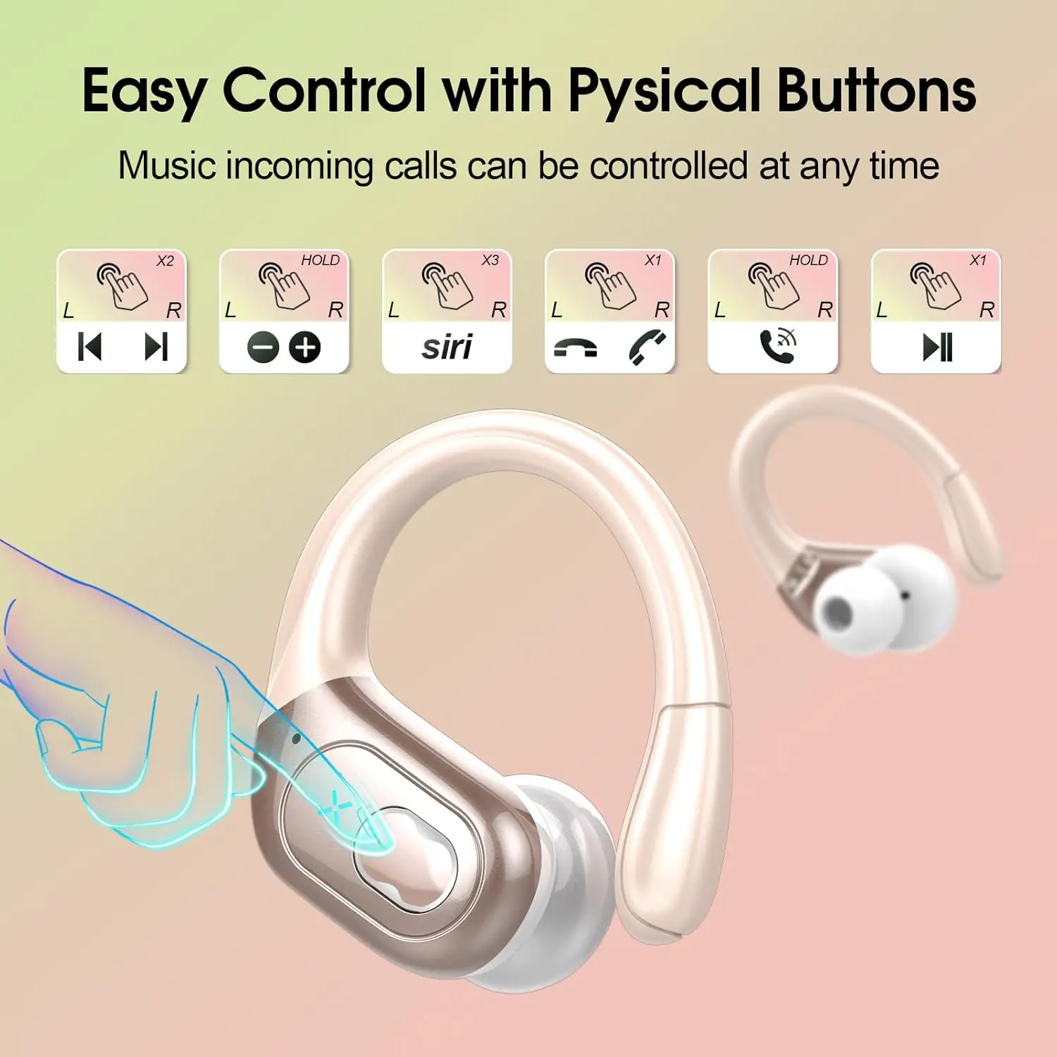 GDLYL HD65 Sports Wireless Ear - Type C Wired Earphones With Mic ulasan dan harga