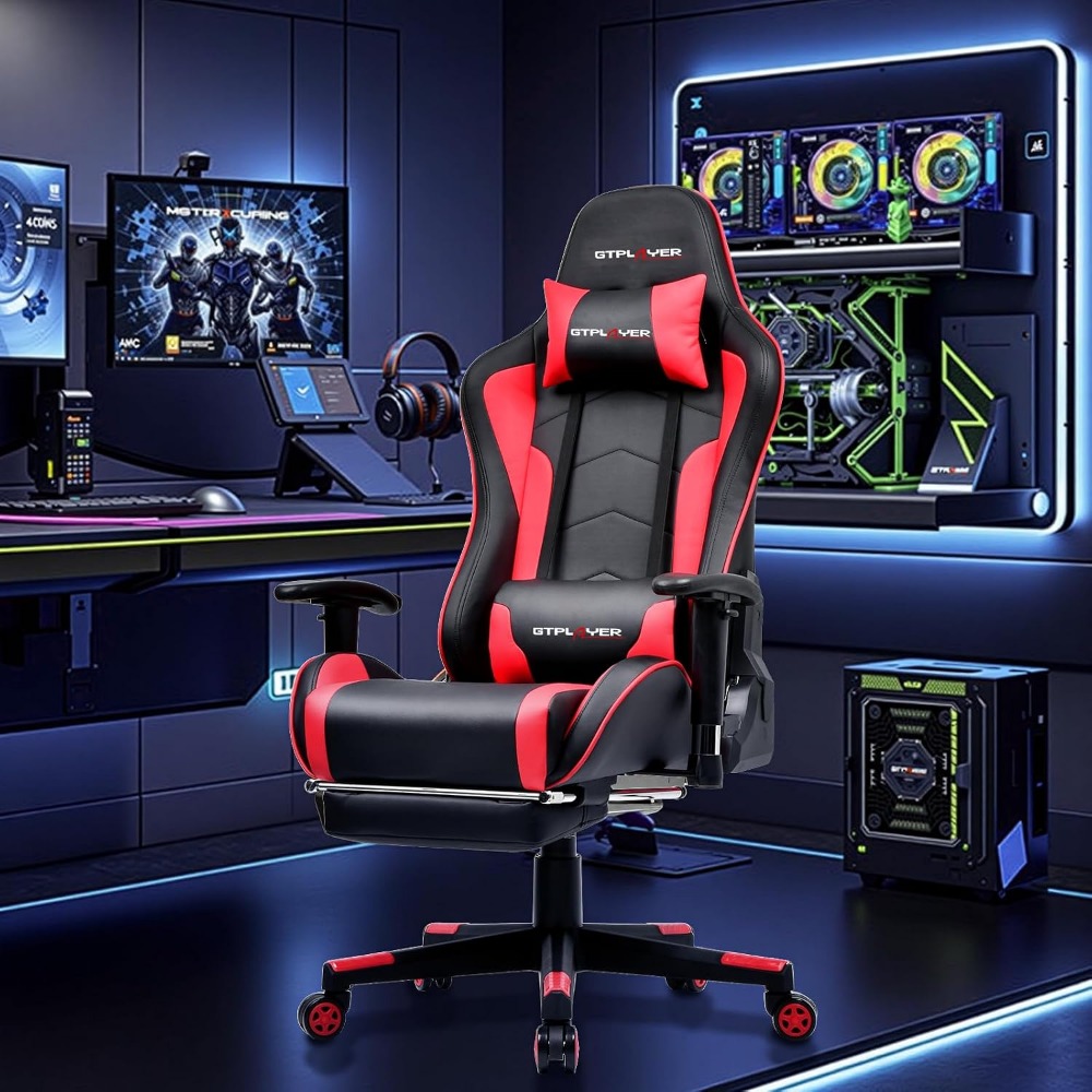 Ergonomic Gaming Chair with Bl - Speakers ulasan dan harga