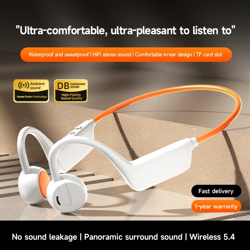 Bone Conduction Bluetooth Earb - Bone Conduction Running Headphones ulasan dan harga
