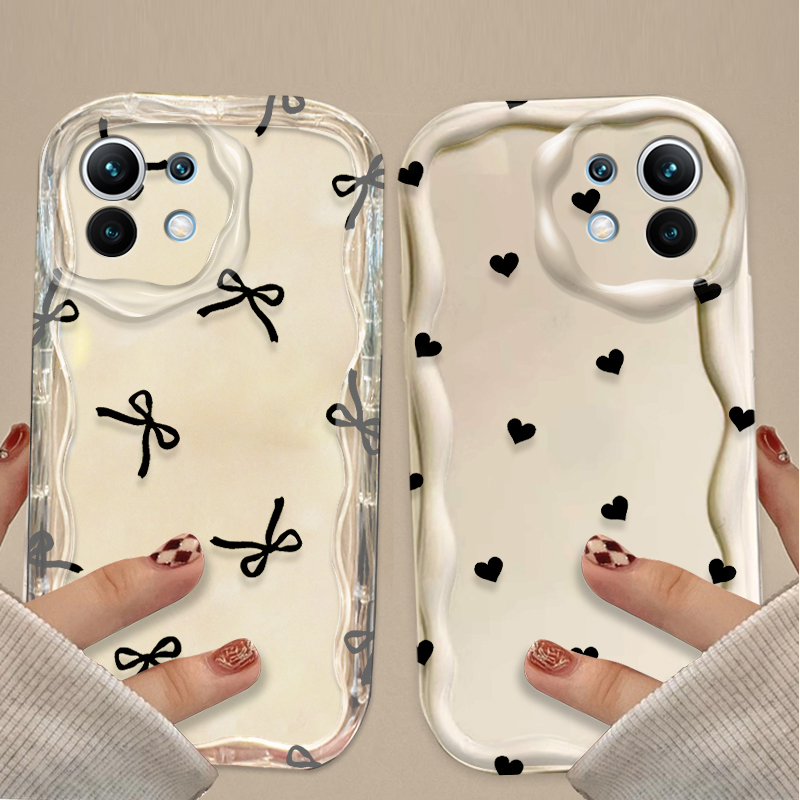 Black Bowknot love Heart Case  - Tablets ulasan dan harga