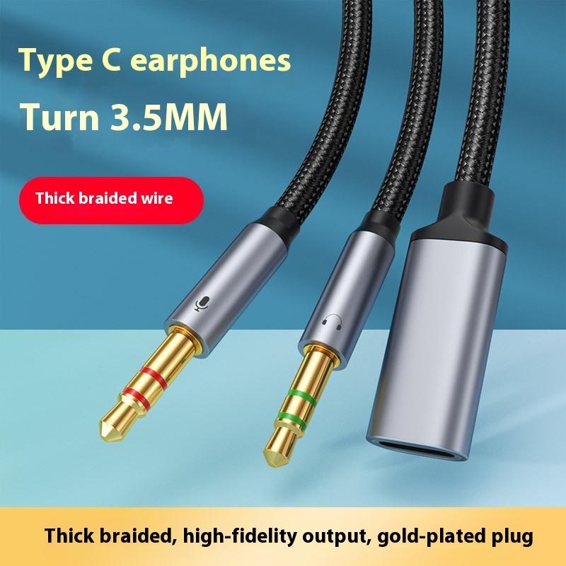 1Pcs Phone Tablet PC Accessori - Type C Wired Earphones With Mic ulasan dan harga