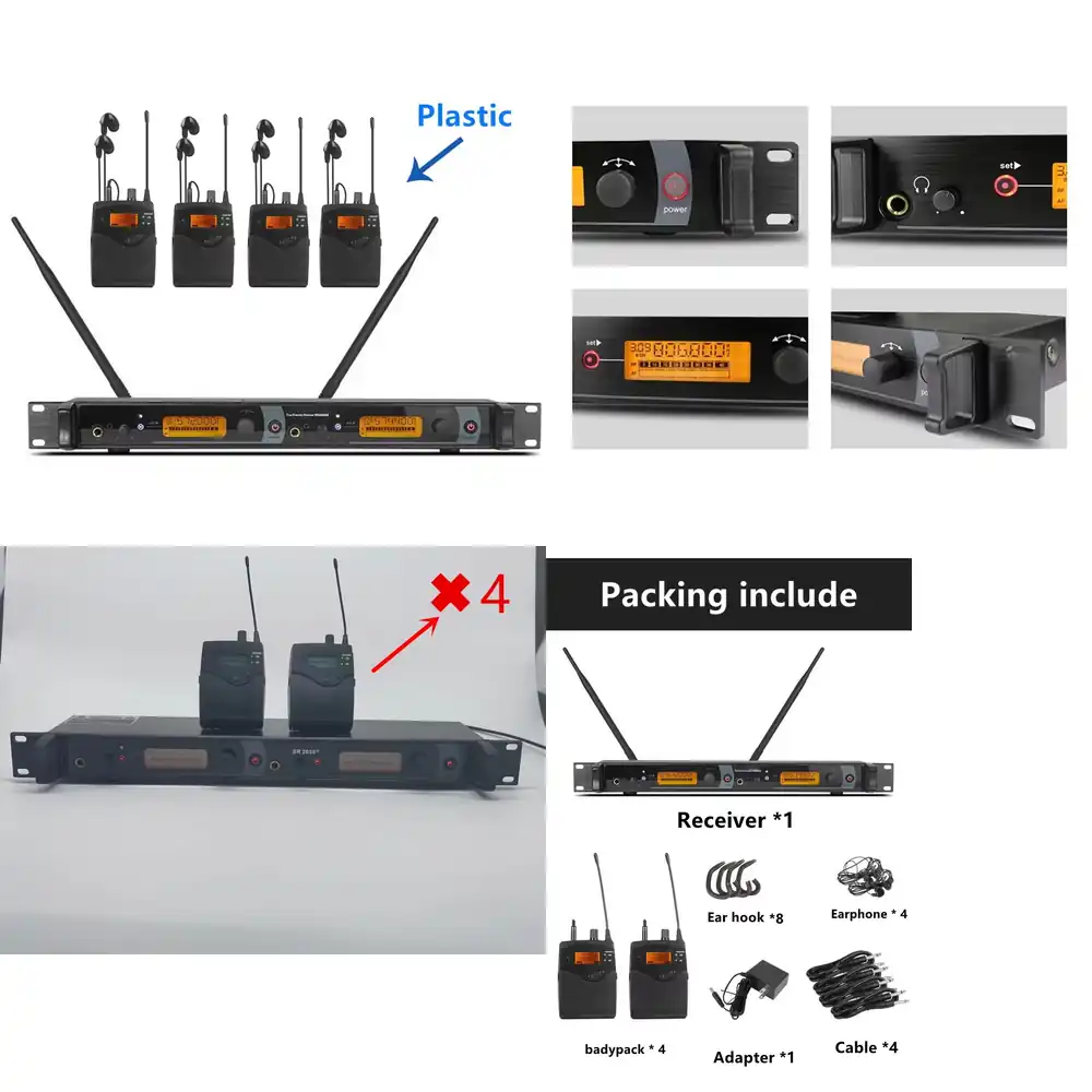 572-603mhz 2050EX Double Trans - In Ear Monitors For Singers ulasan dan harga