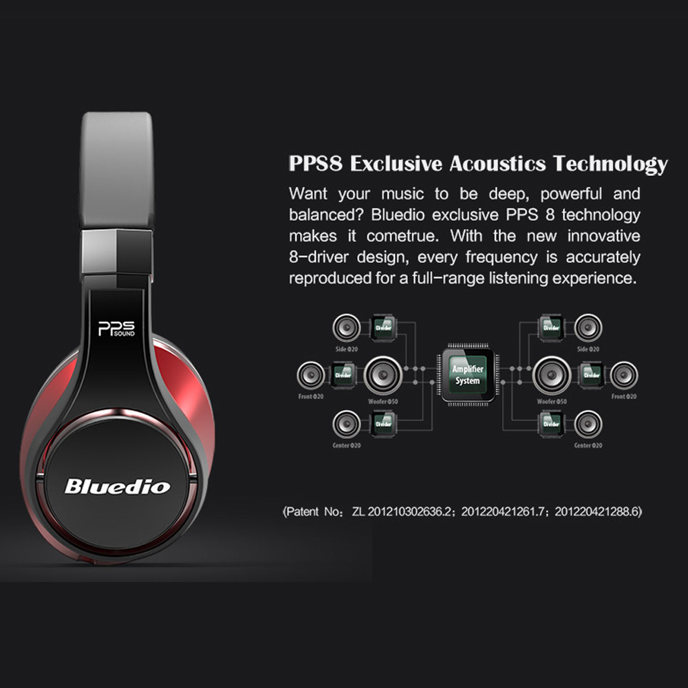 Bluedio U UFO Over-Ear Headpho - Anc Wireless Over Ear Headphones ulasan dan harga