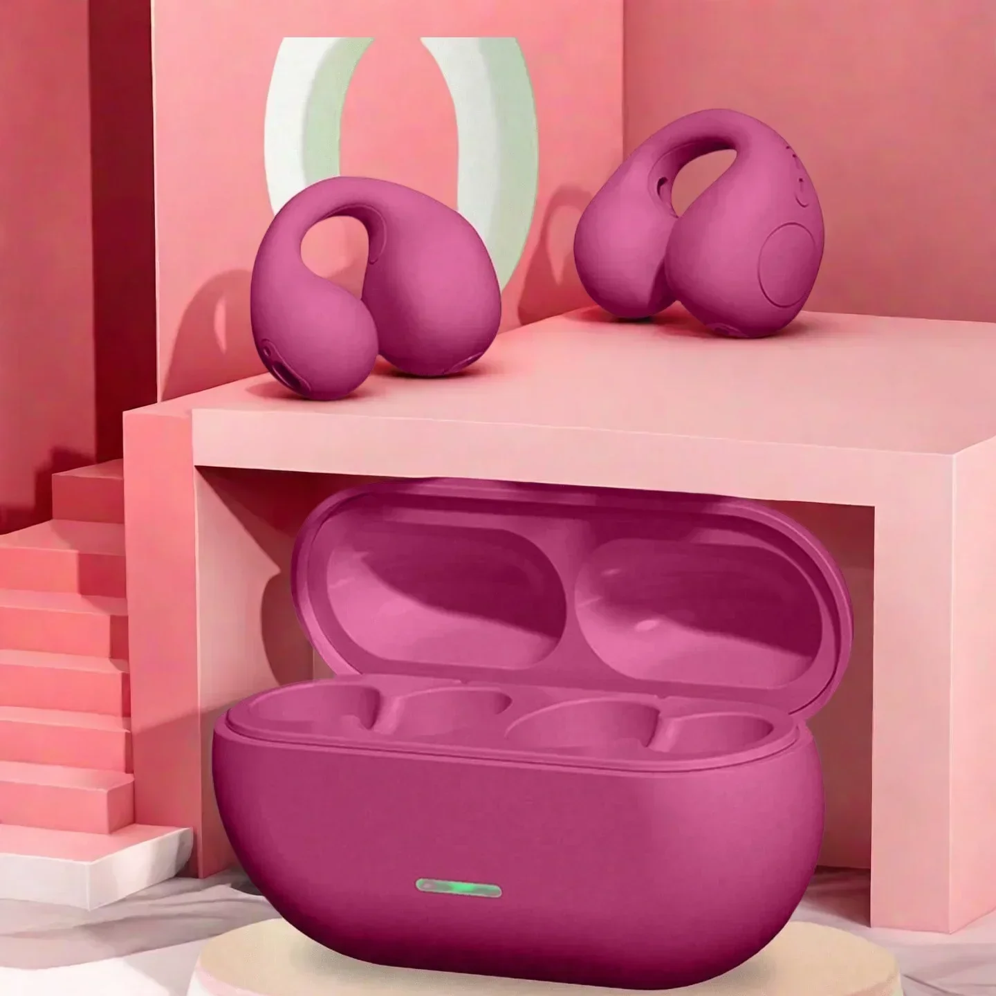 Wireless Ear Clip On Earphone  - Open Ear Air Conduction Headphones ulasan dan harga