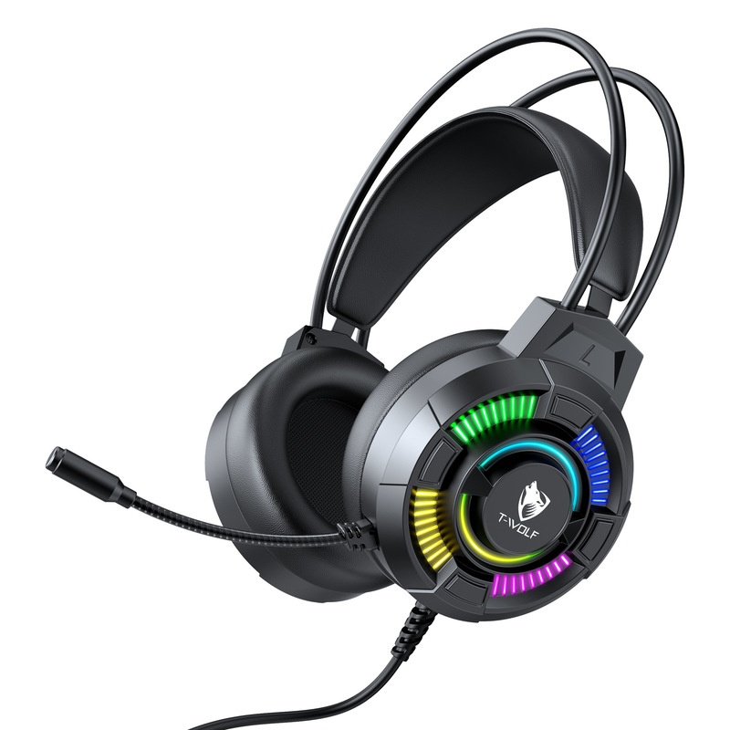 T-Wolf H140 Gaming Headset Wir - Gaming Headset With Mic Rgb ulasan dan harga