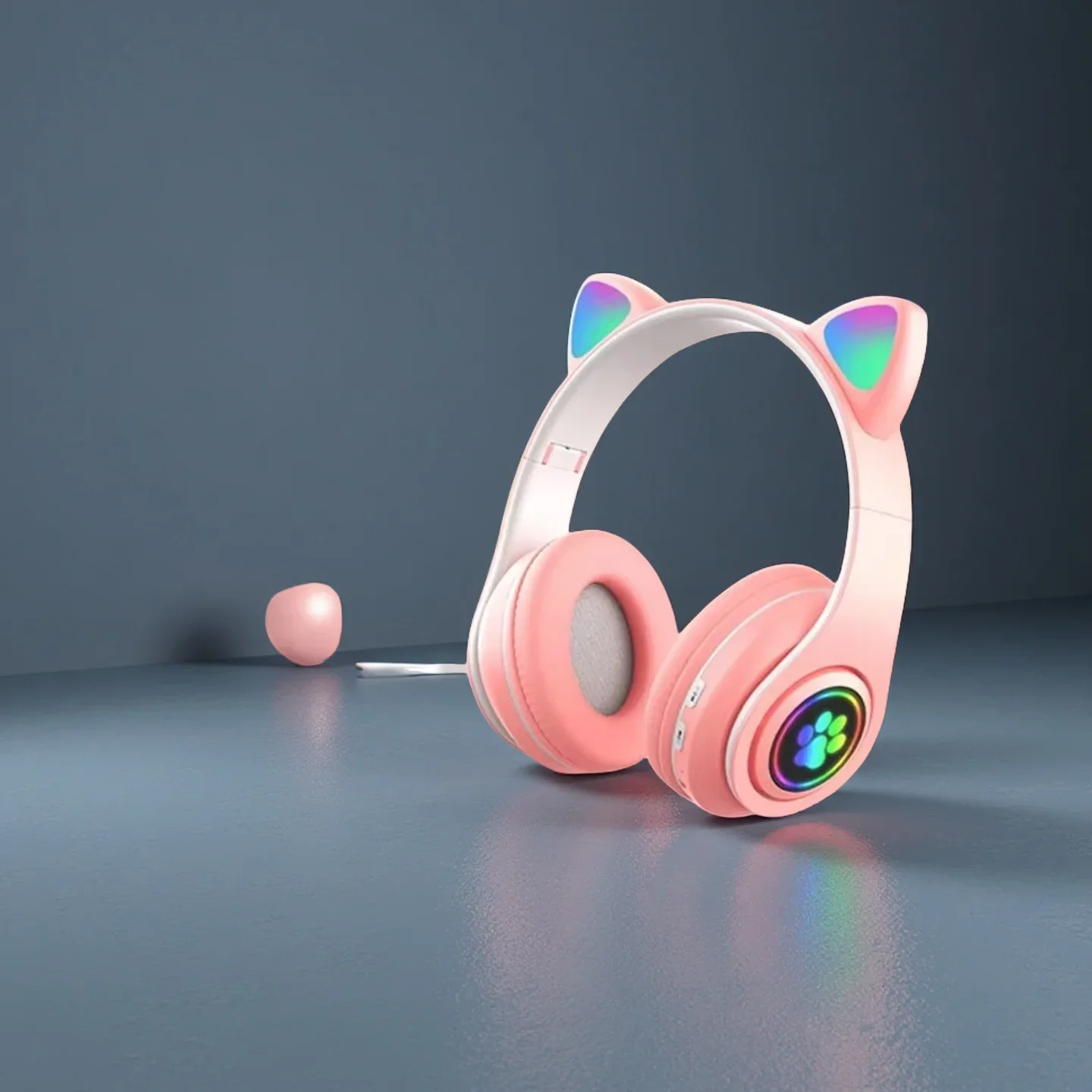 Cute Cat Ear Bluetooth Headset - Cat Ear Bluetooth Headset Led ulasan dan harga