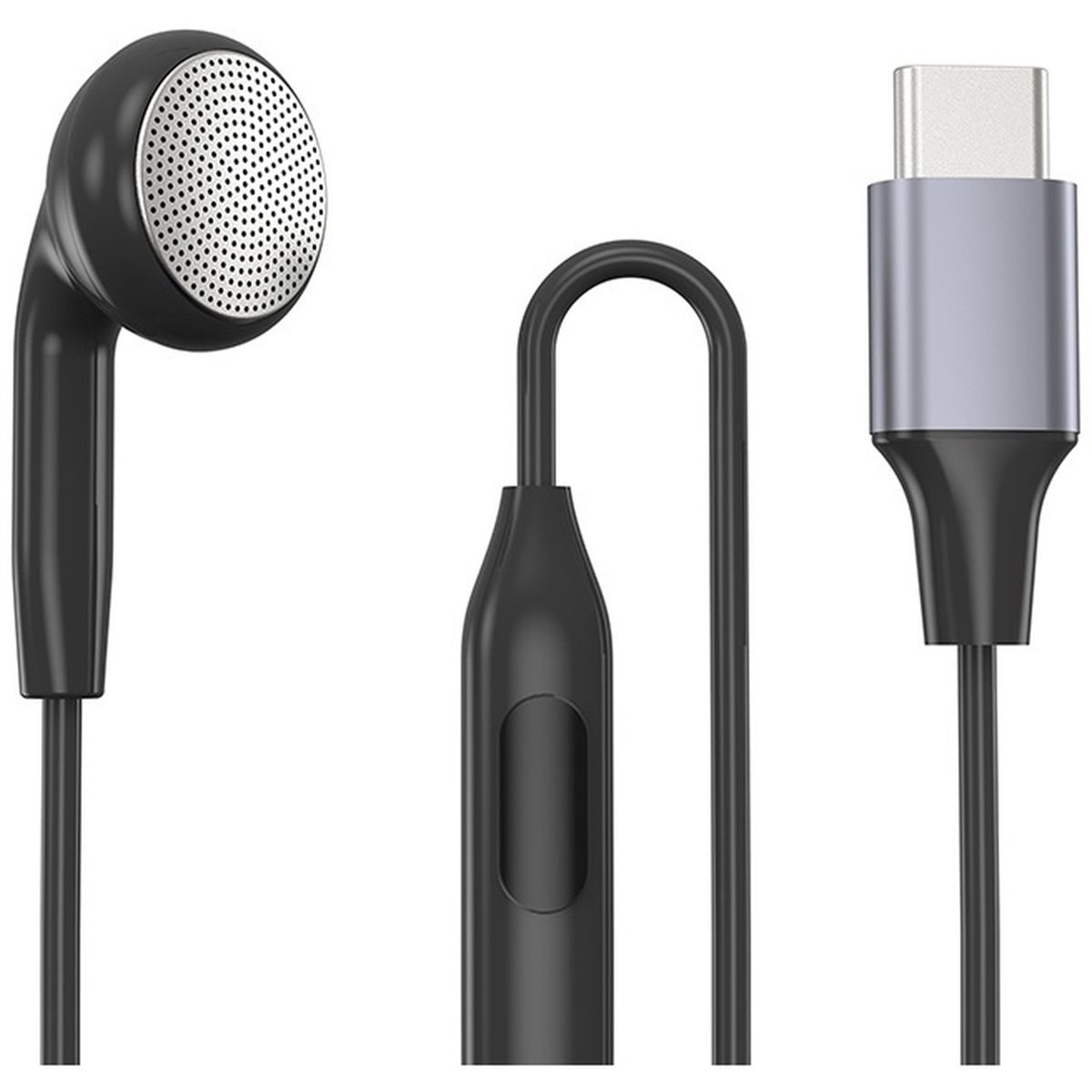 DT75BG Type C Single Earbud wi - Type C Wired Earphones With Mic ulasan dan harga