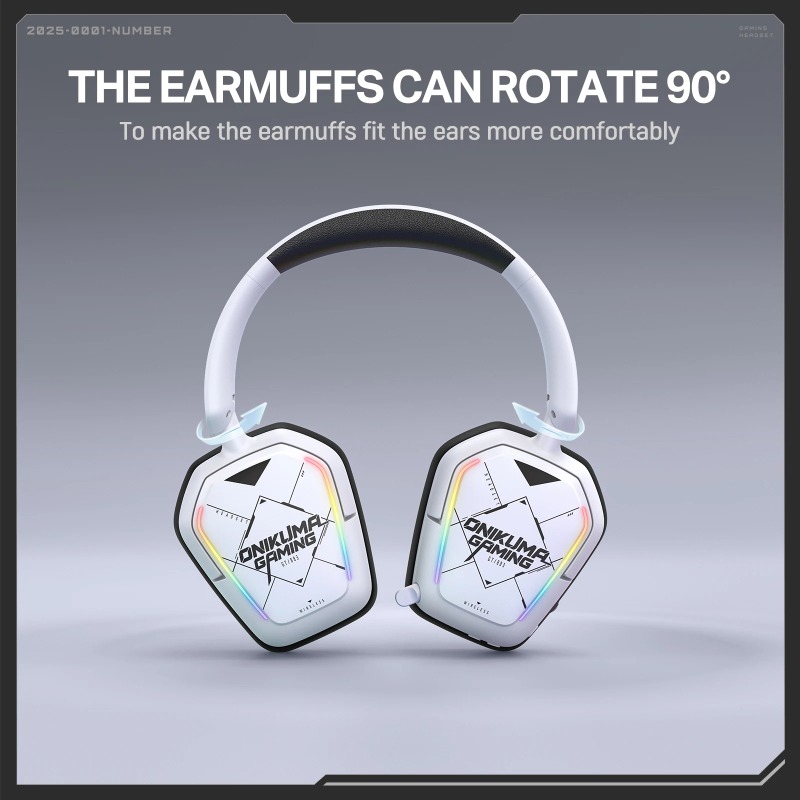 ONIKUMA GT883 Wireless Gaming  - Gaming Headset With Mic Rgb ulasan dan harga