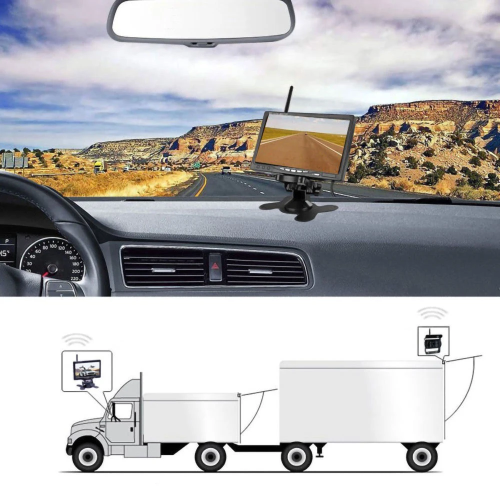 7'' Vehicle Wireless Reverse H - Cameras ulasan dan harga